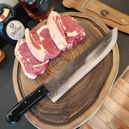 Facão de Mato Tradicional 12' Faca Grande Full Tang Lida Artesanal Aço Carbono Cabo Acrilico - 5