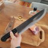 Facão de Mato Tradicional 12' Faca Grande Full Tang Lida Artesanal Aço Carbono Cabo Acrilico - 3