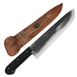Facão de Mato Tradicional 12' Faca Grande Full Tang Lida Artesanal Aço Carbono Cabo Acrilico