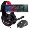 Kit Combo Teclado Gamer Mouse Gamer Luminoso Rgb Led+Headset - 2