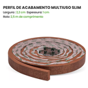 Ver imagem 5 de Eva Rodapé Acabamento Ripado Laminado 2,5m - Urban Bronze