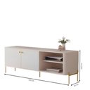 Ver imagem 3 de Rack para Tv 58 Polegadas Olaf Off White Dourado
