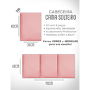 Ver imagem 6 de 1 Módulo de Cabeceira Cama Box Solteiro Casal Queen King Estofada Modulada 40x30cm
