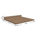 Ver imagem 2 de Módulo Cozinha Kappesberg Maxxi Tampo P/ Balcão E603 60cm Canela-kappesberg