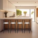 Ver imagem 6 de Kit 3 Banquetas para Bancada Flórida Preta 60cm Cozinha Gourmet Balcão Ilha Piscina Área de Lazer