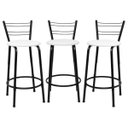 Ver imagem 1 de Kit 3 Banquetas para Bancada Flórida Preta 60cm Cozinha Gourmet Balcão Ilha Piscina Área de Lazer