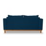 Sofá Viena 3 Lugares Para Sala de Estar Linho Azul - Madeira Prima Deccor - 5
