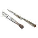 Ver imagem 1 de Faca Gaúcha Churrasco Inox 6 Bainha e Cabo Imita Prateada