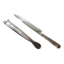 Ver imagem 3 de Faca Gaúcha Churrasco Inox 6 Bainha e Cabo Imita Prateada