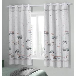 Cortina Quarto Infantil Caminhão Truck 2,60X1,70M 100% Black - 1