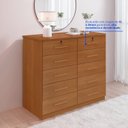 Ver imagem 5 de Cômoda 10 Gavetas 135x116cm Ryad