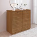 Ver imagem 2 de Cômoda 10 Gavetas 135x116cm Ryad