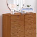 Ver imagem 4 de Cômoda 10 Gavetas 135x116cm Ryad