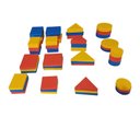 Ver imagem 2 de Blocos Lógicos Educativos Pedagógicos Brinquedos em madeira Jogos divertidos Socialização Diversão 