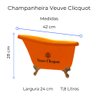 Banheira Champanheira Veuve Clicquot + 6 Taças Champanhe - 2
