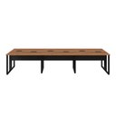 Ver imagem 6 de Plataforma de Trabalho 6 Pessoas 360cm x 120cm Pé Metal F5 Cor:Nogal com Preto