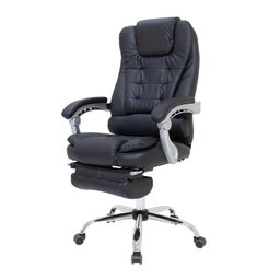 Cadeira de Escritório Big Boss Presidente Giratória com Apoio para Os Pés Preto - 5