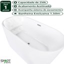 Ver imagem 6 de Banheira Imersao Freestanding Venezza 1.50m