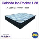 Ver imagem 2 de Colchão Casal ORTOBOM Molas Ensacadas Iso Superpocket 138cm