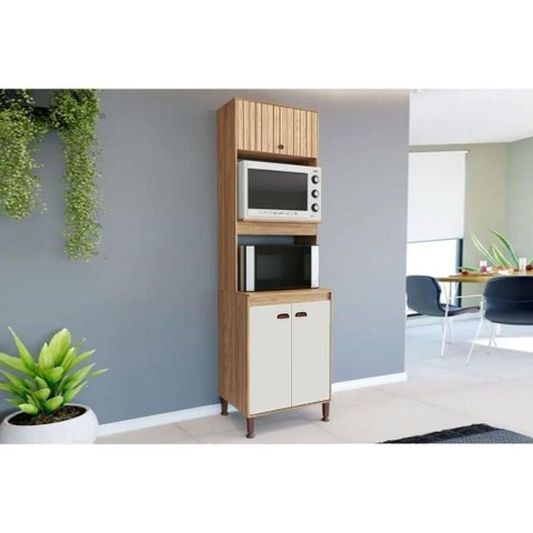 Paneleiro de Cozinha Modulado Torino C- 3 Portas 63cm -Off White - Movelbento