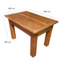 Ver imagem 2 de Mesa Mesinha de Centro Madeira Demolição Móvel Rustico Minas Arte Própria Mesa D Centro