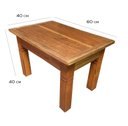 Ver imagem 2 de Mesa Mesinha de Centro Madeira Demolição Móvel Rustico Minas Arte Própria Mesa D Centro