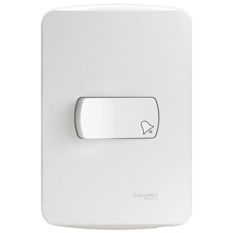 Conjunto Pulsador de Campainha 10 Amperes 250 Volts Branco Miluz - S3b62460 - Schneider Conj.pulsado