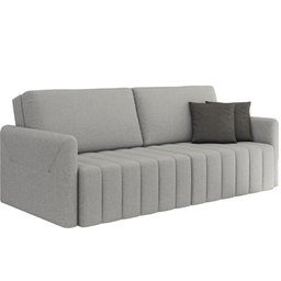 Sofá Retrátil Cama Alice 2,20m - 3 Lug. Encosto Deslizante Larbelle Móveis - Veludo - 6
