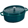 Caçarola Oval 31cm em Ferro Fundido La Mer Staub Turquesa - 1