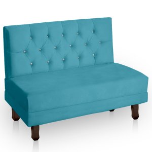 Canto Italy Confortável para Apartamento Cozinha e Restaurantes Suede Azul Safira
