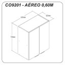 Ver imagem 4 de Armário Aéreo 2 Portas Hera  