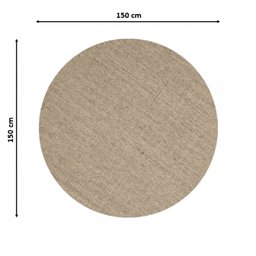 Tapete Sisal Ce Redondo Liso 150cm Apaeb - 5