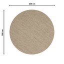 Ver imagem 3 de Tapete Sisal Redondo Liso 200cm Apaeb