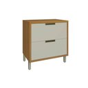 Ver imagem 1 de Balcão de Cozinha Imperatriz 1 Porta e 1 Gaveta C/ Tampo 80cm Freijo/off White - Nesher