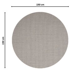Tapete Sisal Ch Redondo Liso 150cm Apaeb - 4