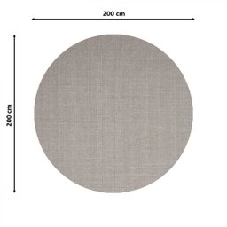Tapete Sisal Ch Redondo Liso 200cm Apaeb - 4