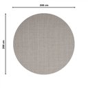 Ver imagem 5 de Tapete Sisal Ch Redondo Liso 200cm Apaeb