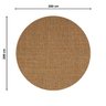 Tapete Sisal Cl Redondo Liso 200cm Apaeb - 4