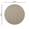 Tapete Sisal Redondo Liso 200cm Apaeb - 4