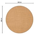 Ver imagem 3 de Tapete Sisal Natural Cb Redondo Liso 200cm Apaeb