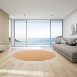 Tapete Sisal Natural Cb Redondo Liso 200cm Apaeb - 1
