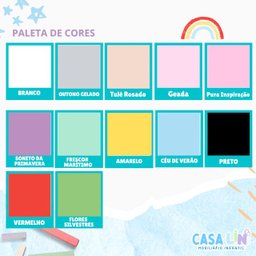 Conjunto de Mesa Redonda Baú com  2 Cadeiras Infantil Borboleta- MDf - 4