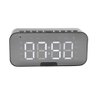 Relogio Despertador Digital Caixa de Som Bluetooth Radio Espelhado Usb Led G10 Preto - 1