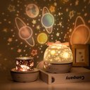 Ver imagem 4 de Luminária De Mesa Projetor Abajur Infantil Luzes Desenhos