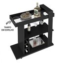 Ver imagem 3 de Bar Artely Amazonas Com 3 Nichos E Tampo Com Espelho Preto