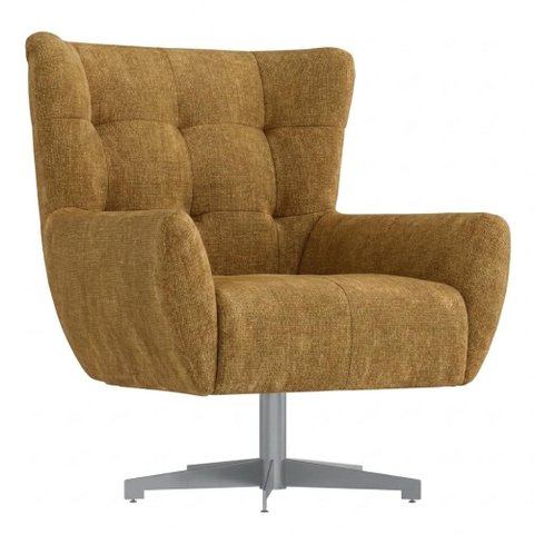 Poltrona Decorativa Malta Base Giratoria Linho Color Trend Tca 219 Moll
