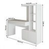Mesa Escrivaninha 2 Portas 1 Gaveta para Computador Homework Branco - Panorama Móveis - 5