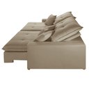 Ver imagem 6 de Sofá com Chaise A226 4 Lugares Retrátil 290cm Bege Linho Meu Sofá Online