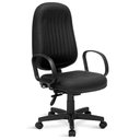Ver imagem 1 de Cadeira Presidente Costura H Back C/braços Preta