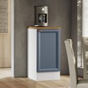 Ver imagem 1 de Balcão com Tampo 41cm 1 Porta Yescasa Unna Branco/Azul